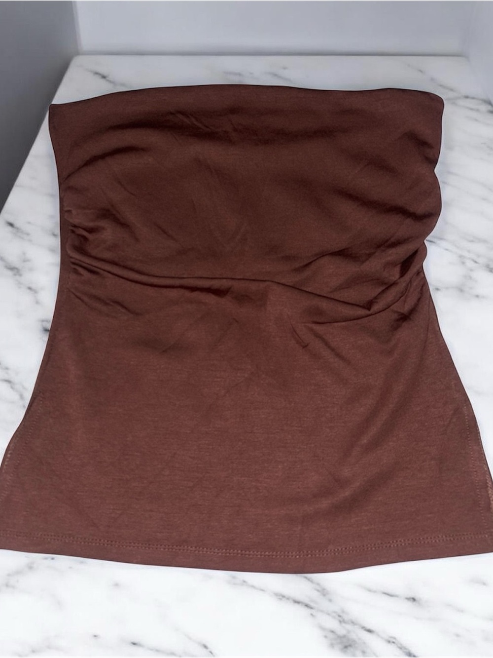 Strapless Brown Tube Top